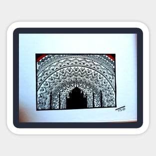 Tajmahal Mandala Sticker